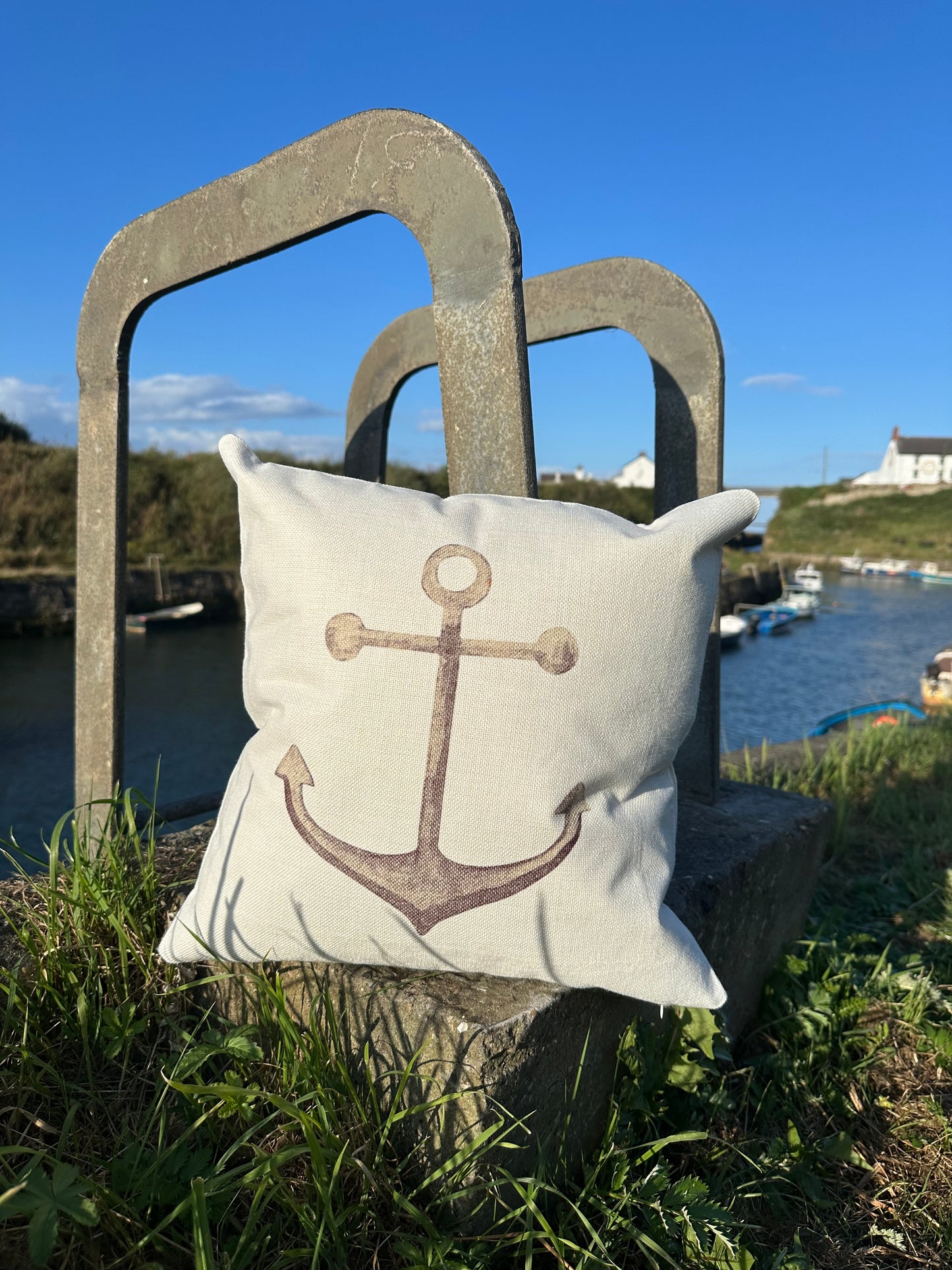 Anchor Country Canvas Cushion