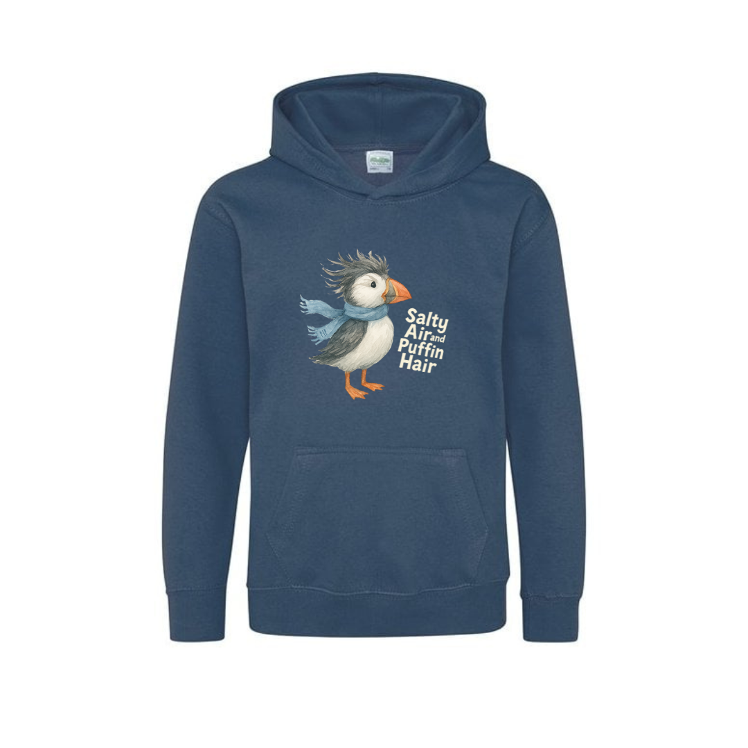 Salty Air & Puffin Hair - Children's Hoodie