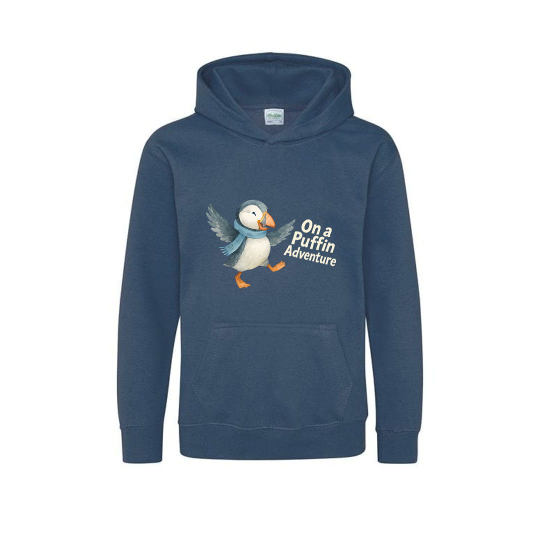 On a Puffin Adventure - Pip the Puffin - Children's Hoodie