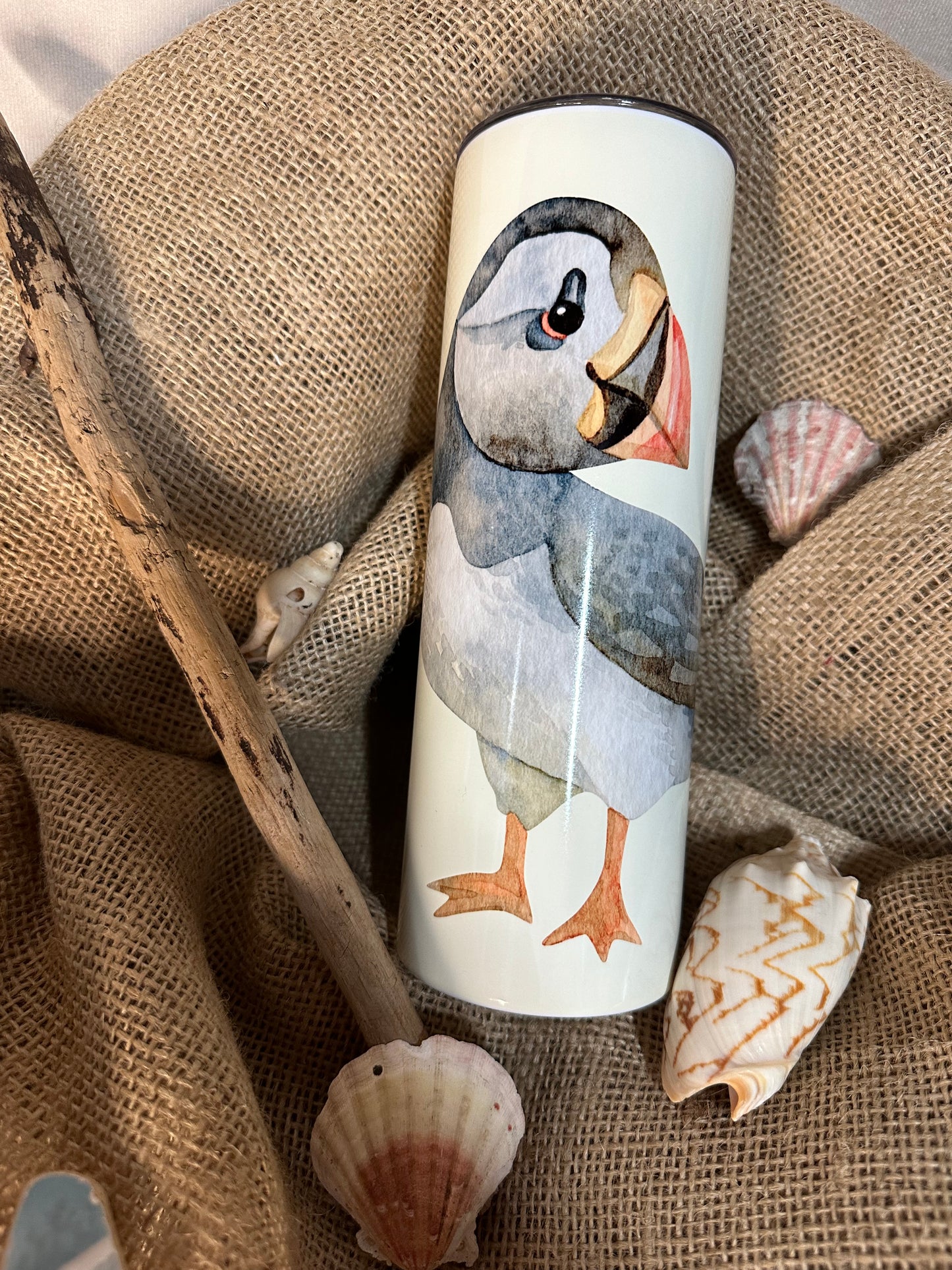 Farne Islands Puffin Insulated Drinks Tumbler