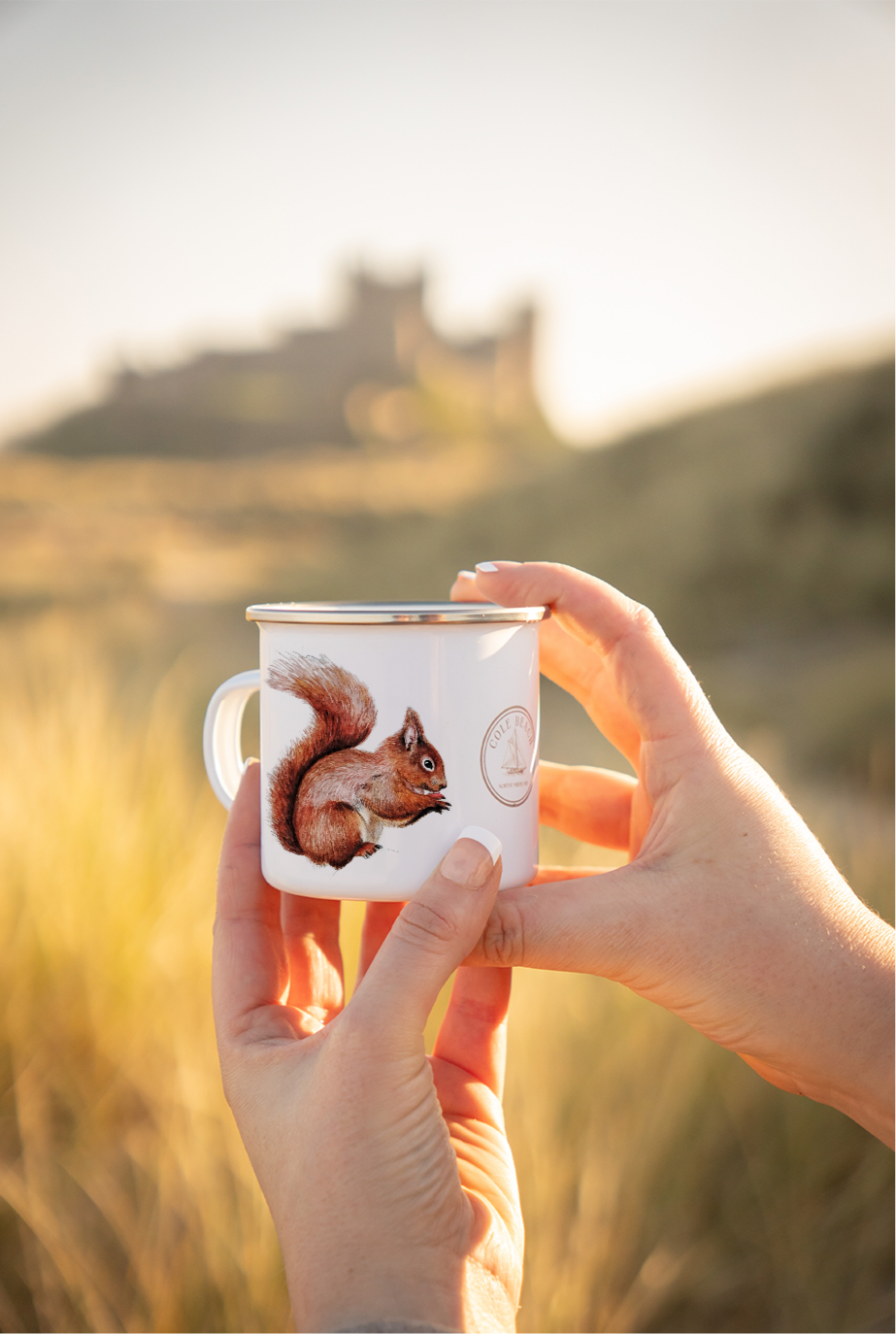 Red Squirrel Ceramic Enamel Mug