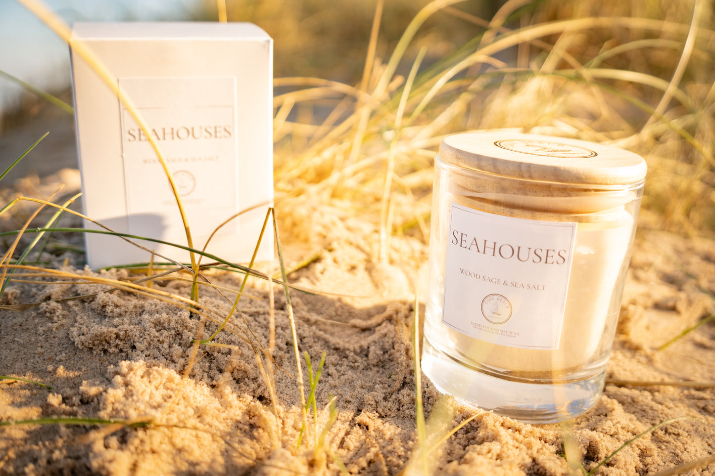 Seahouses - Wood Sage & Sea Salt - Hand-Poured Luxury Candle