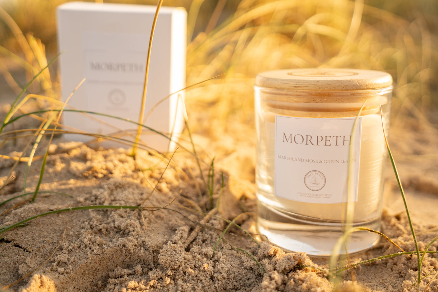 Morpeth - Marshland Moss & Green Leaves - Hand-Poured Luxury Candle