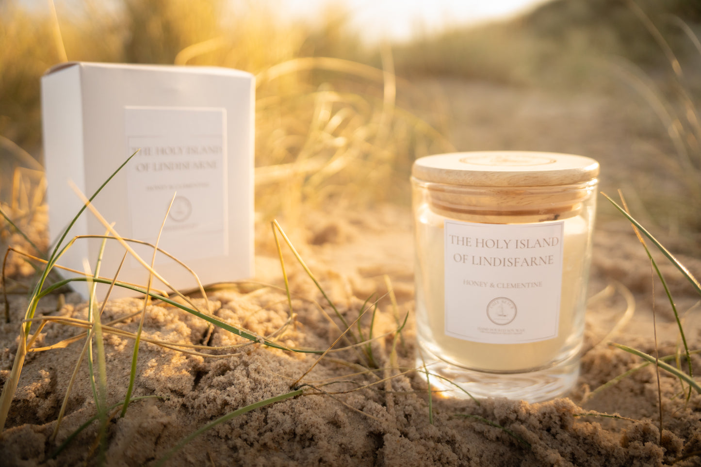 The Holy Island of Lindisfarne - Honey & Clementine - Hand-Poured Luxury Candle