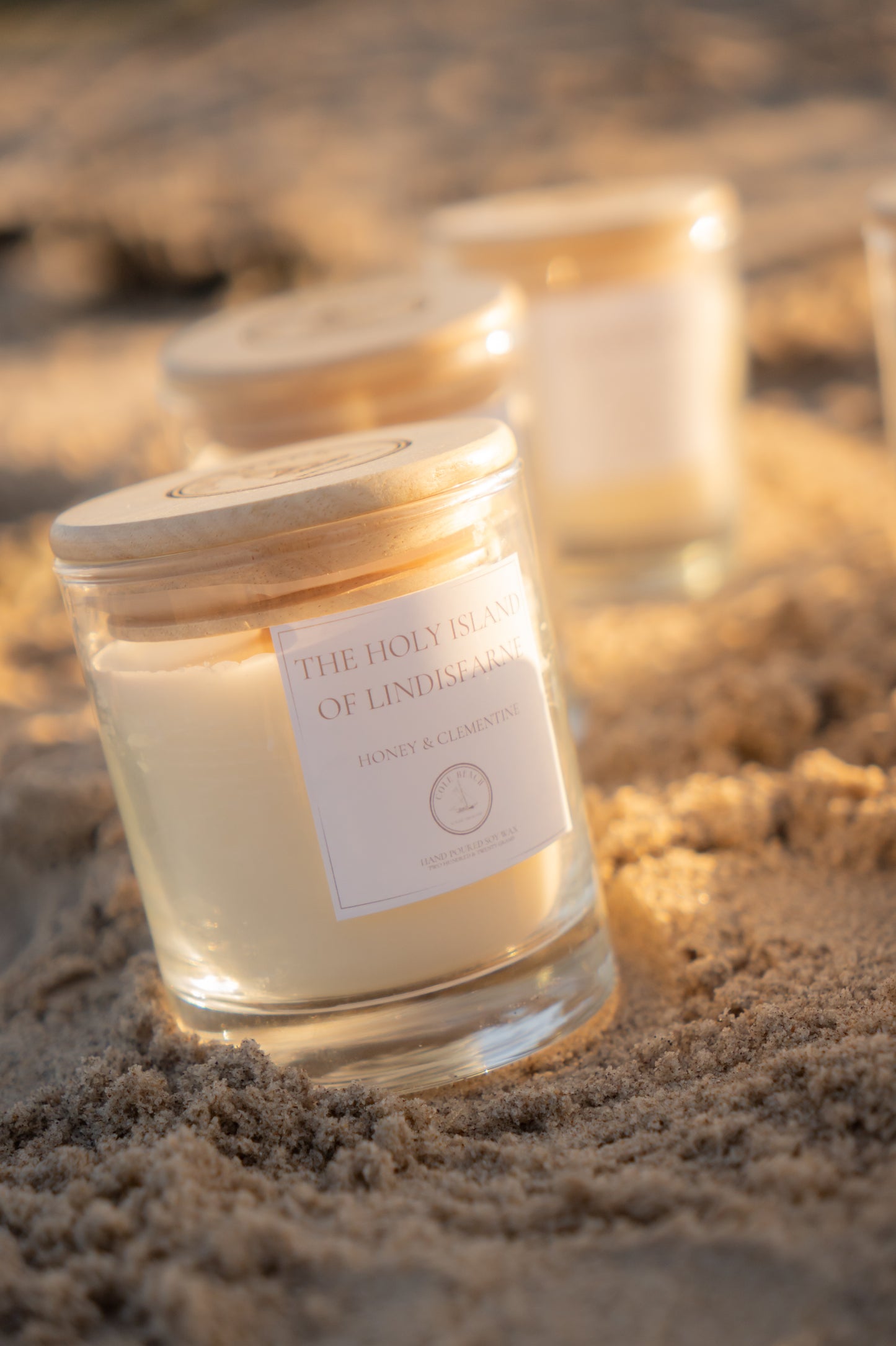 The Holy Island of Lindisfarne - Honey & Clementine - Hand-Poured Luxury Candle