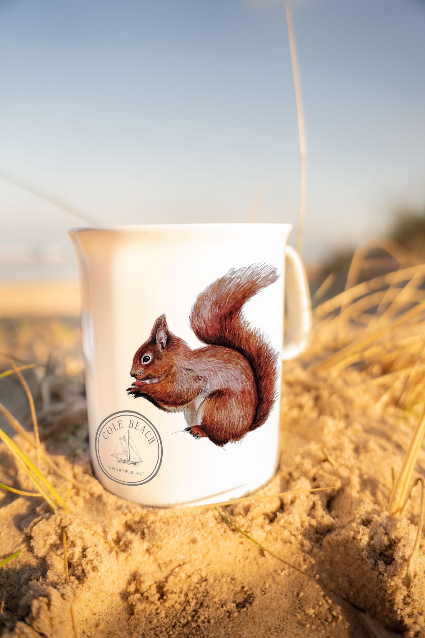 Red Squirrel Bone China Mug