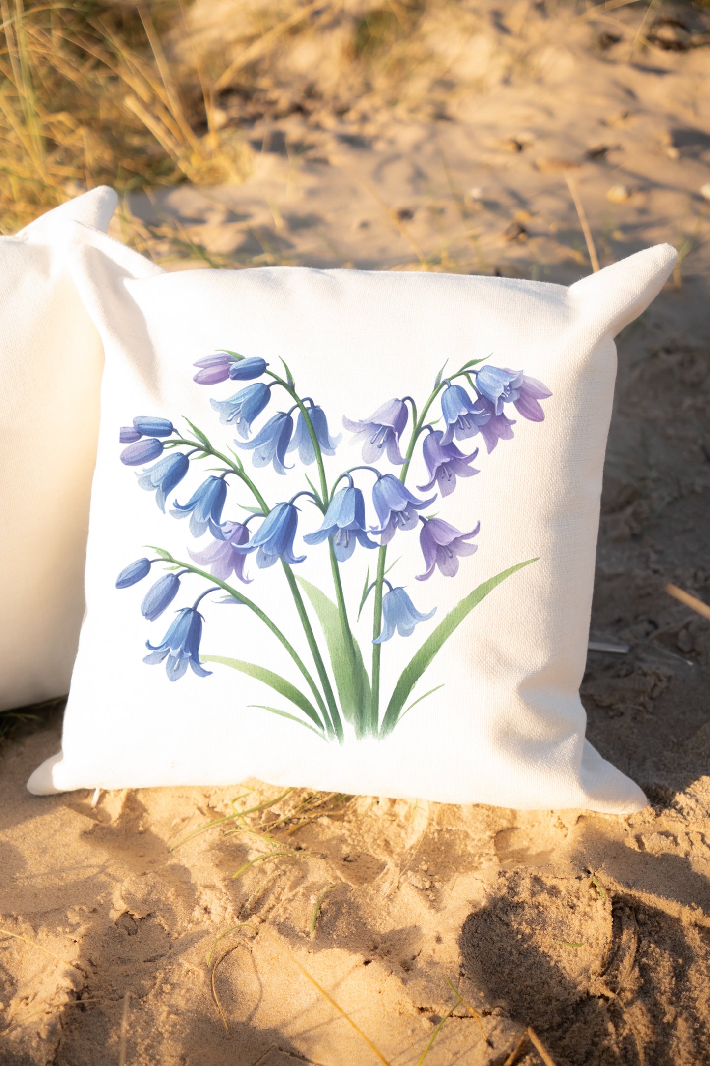 Bluebells Country Canvas Cushion
