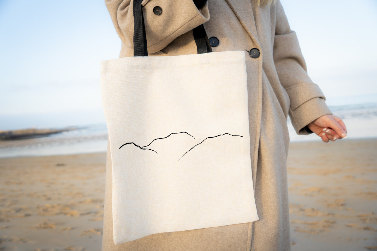 Cheviot Silhouette Linen Tote Bag