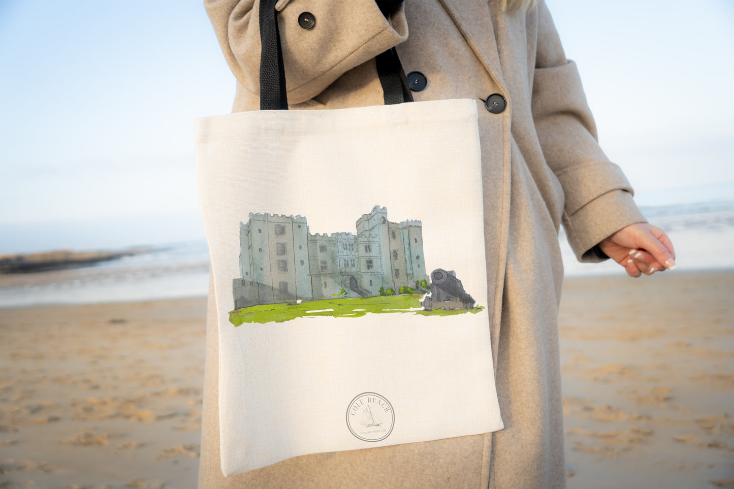 Chillingham Castle Linen Tote Bag