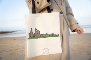 Dunstanburgh Castle Linen Tote Bag