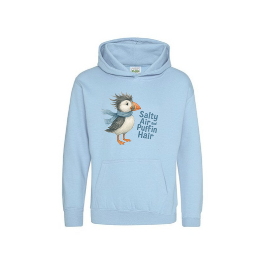 Salty Air & Puffin Hair - Children's Hoodie