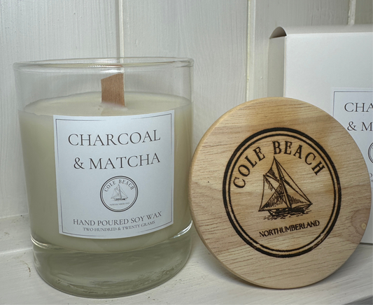 Charcoal & Matcha Hand-Poured Luxury Candle