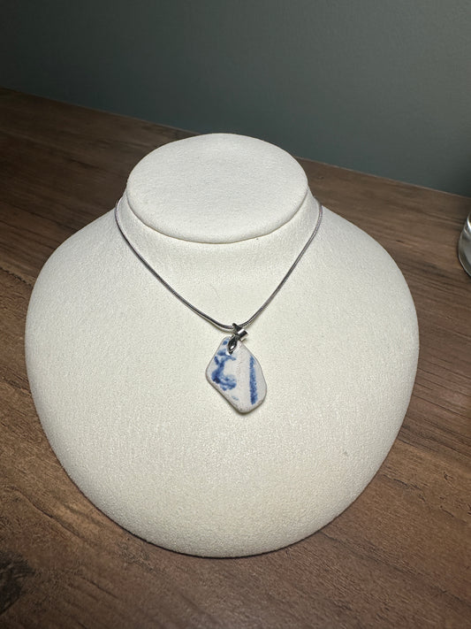 Handmade Northumberland Sea Pottery Necklace