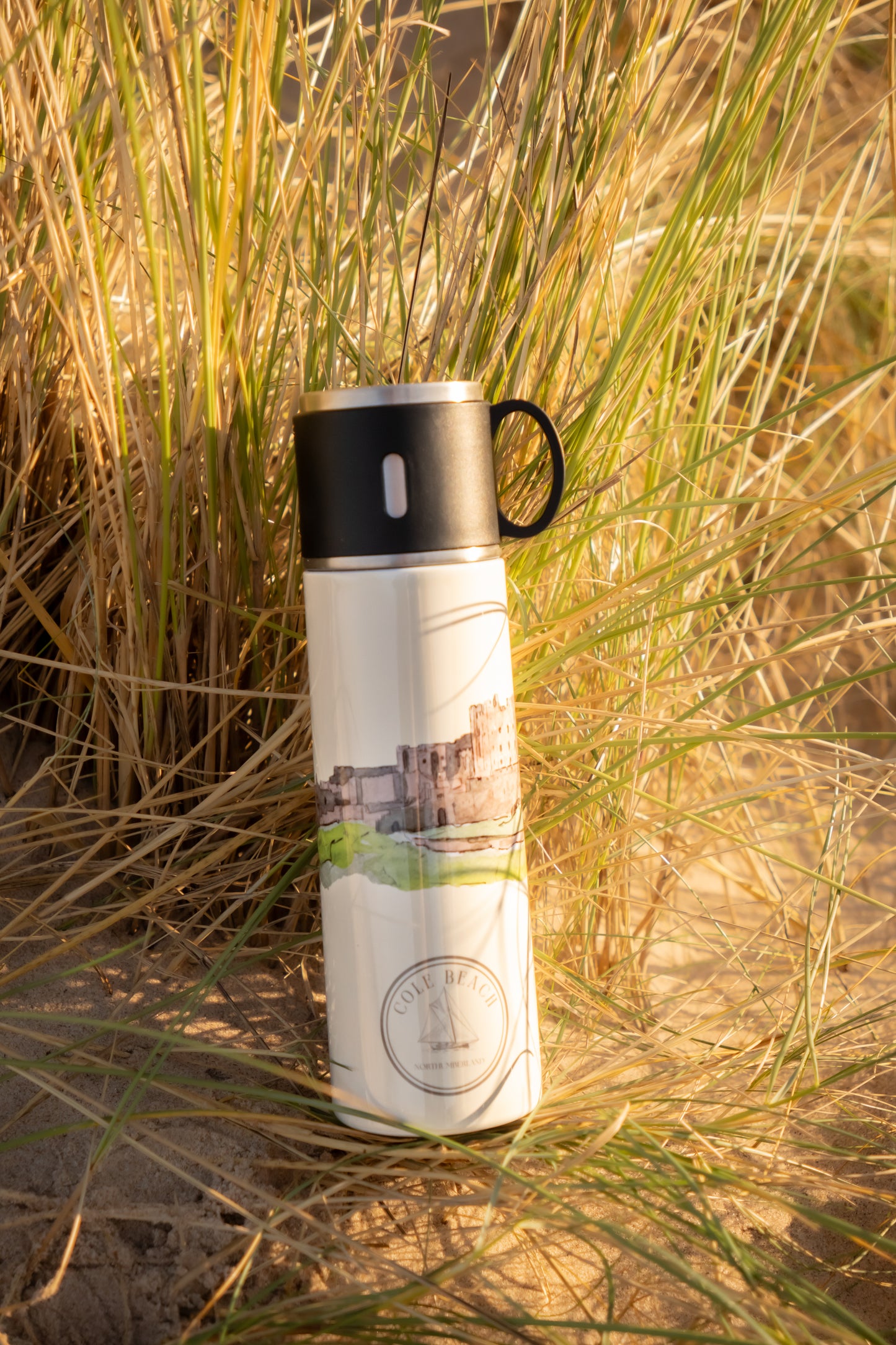 Bamburgh Castle Travel Flask