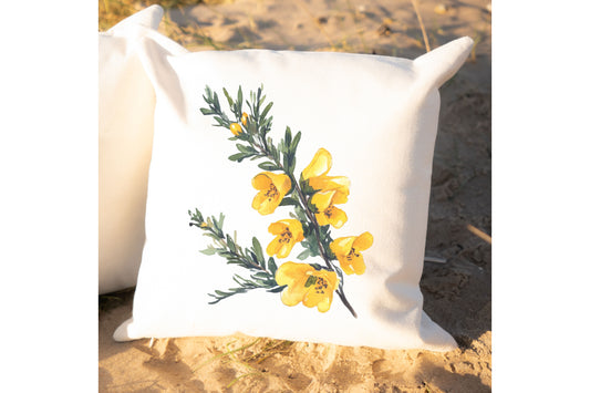 Yellow Gorse Country Canvas Cushion